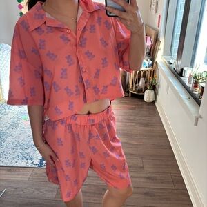 ASOS JJXX pink gummy bear set size M/L